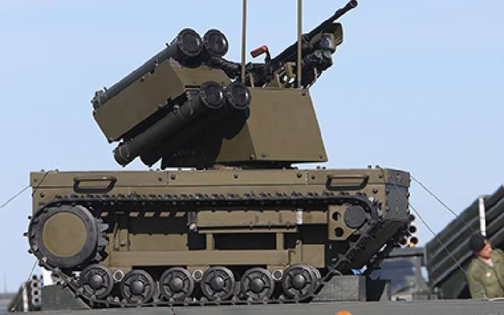 Российские боевые роботы уничтожили танки под Новороссийском 