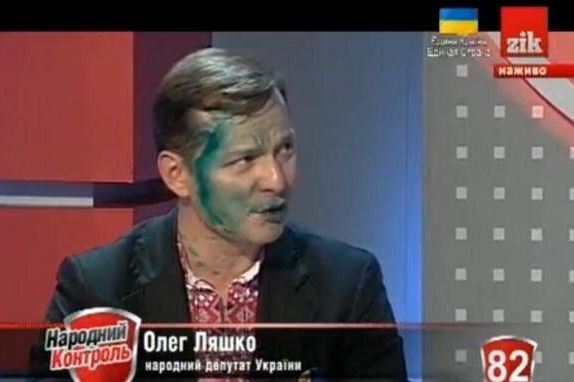 Украинский радикал Ляшко позеленел перед 