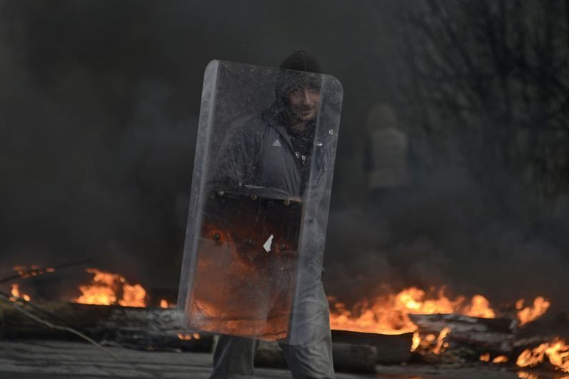 Украинские десантники разгромили блокпост в селе под Славянском